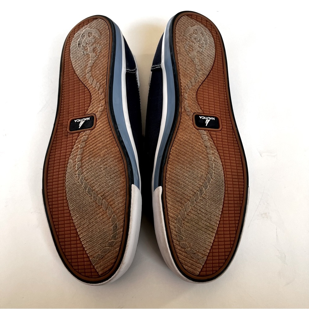Nautica Men Blue Canvas Slip On Sneakers, Size 13 - Picture 5 of 5